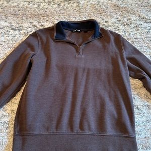 Lands End Brown Zip Up